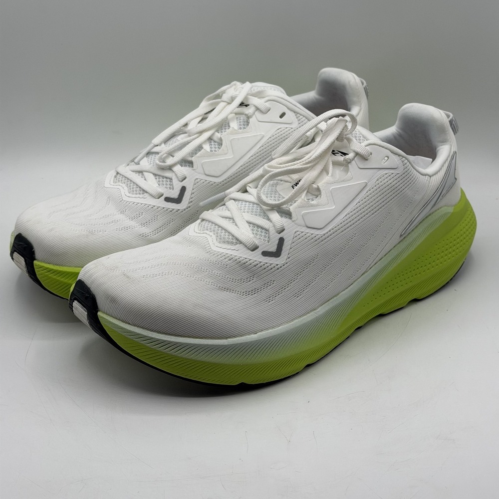 Altra FWD VIA Men's Size US 11.5 White/Lime Road Mesh ALOA85PN102 Running Shoes